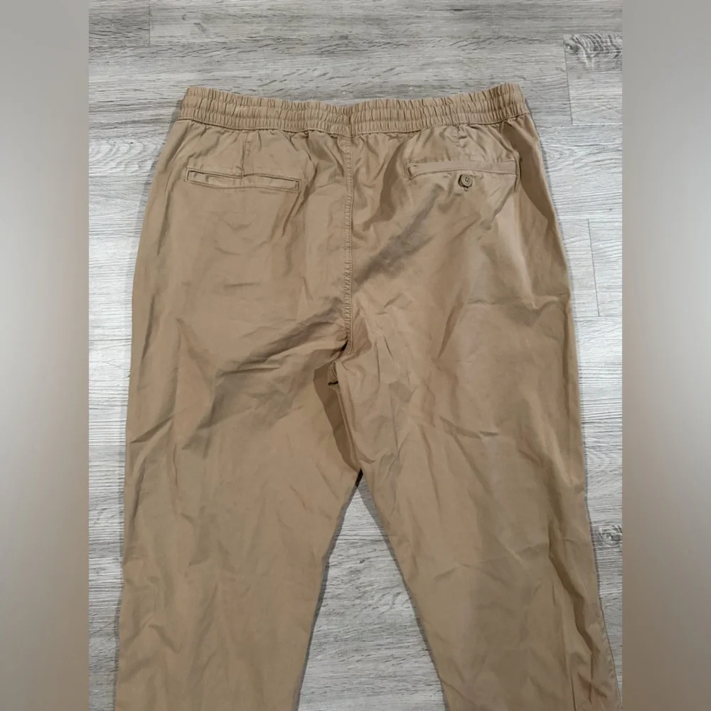 J. Crew Stretch Men's Tan Drawstring Pants Khaki Tan‎ 35